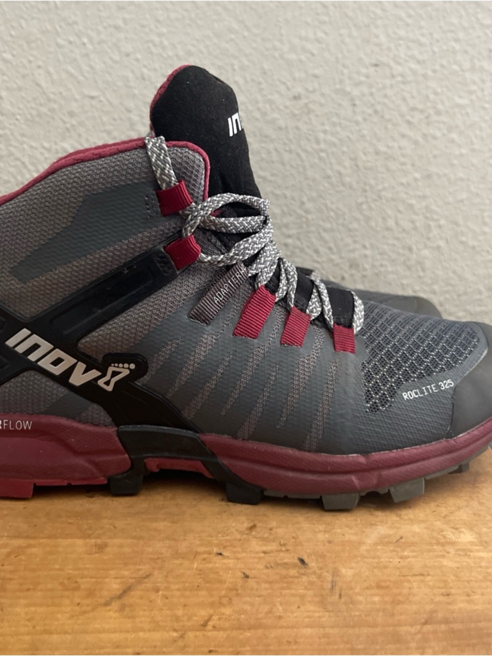 Inov8 Roclite 325 Mid Womens Size 6 Gray Trail Running Hiking Sneakers Shoes - Picture 3 of 11